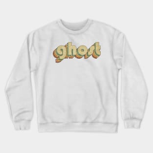 Ghost // Vintage Rainbow Typography Style // 70s Crewneck Sweatshirt